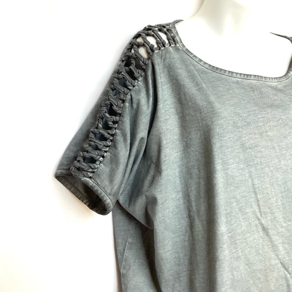 NWT XL Harley-Davidson Women’s 2016 Limited Edition Gray Knotted SS Shirt - Picture 4 of 13